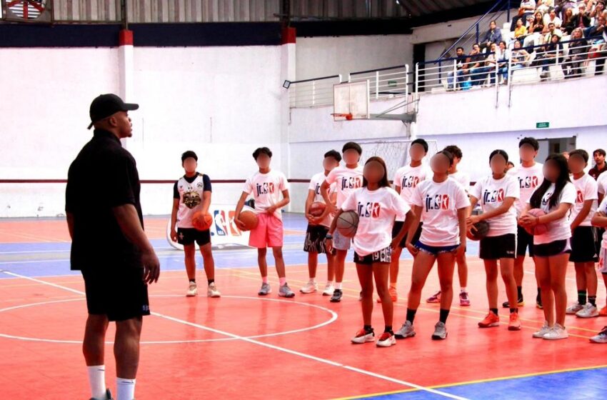  Realiza Gobierno de Pepe Chedraui Clínica de Básquetbol con Jr. NBA en Puebla