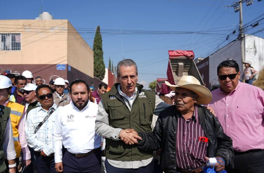  Supervisa Pepe Chedraui trabajos de rehabilitación vial en Camino Viejo a Balcones