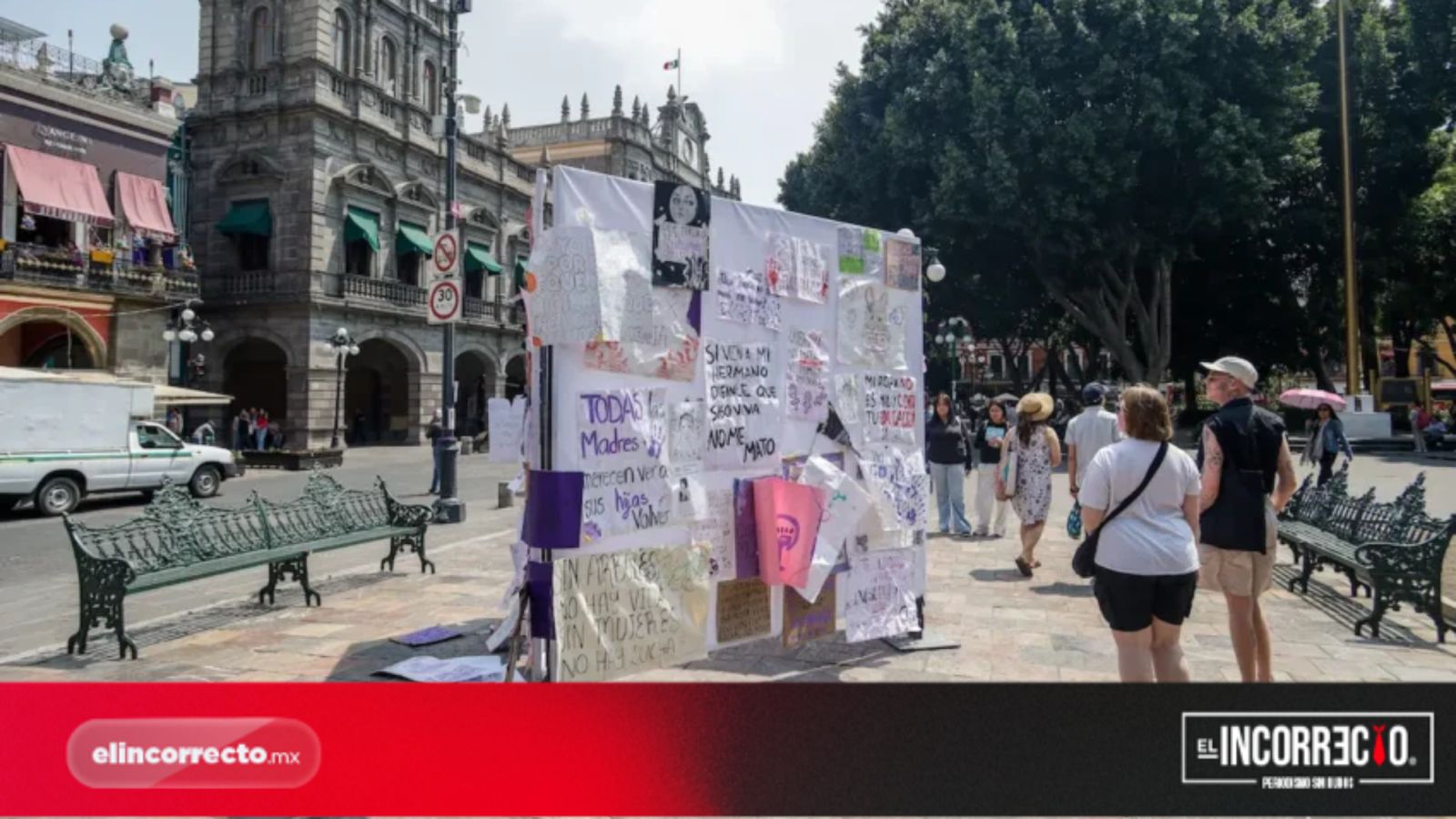 Dan el día a las trabajadoras del Ayuntamiento de Puebla por el #9NingunaSeMueve
