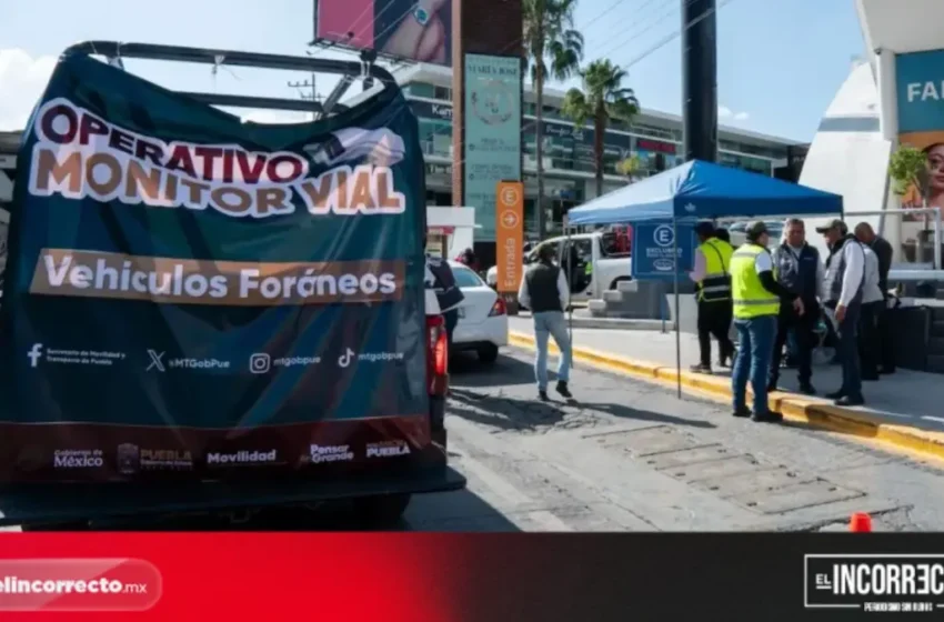  Operativos reducen en 33%, vehículos con placas foráneas que exceden límites de velocidad en Puebla