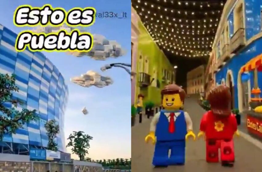  Puebla se transforma en universo LEGO gracias a la IA y conquista redes con su versión cinematográfica