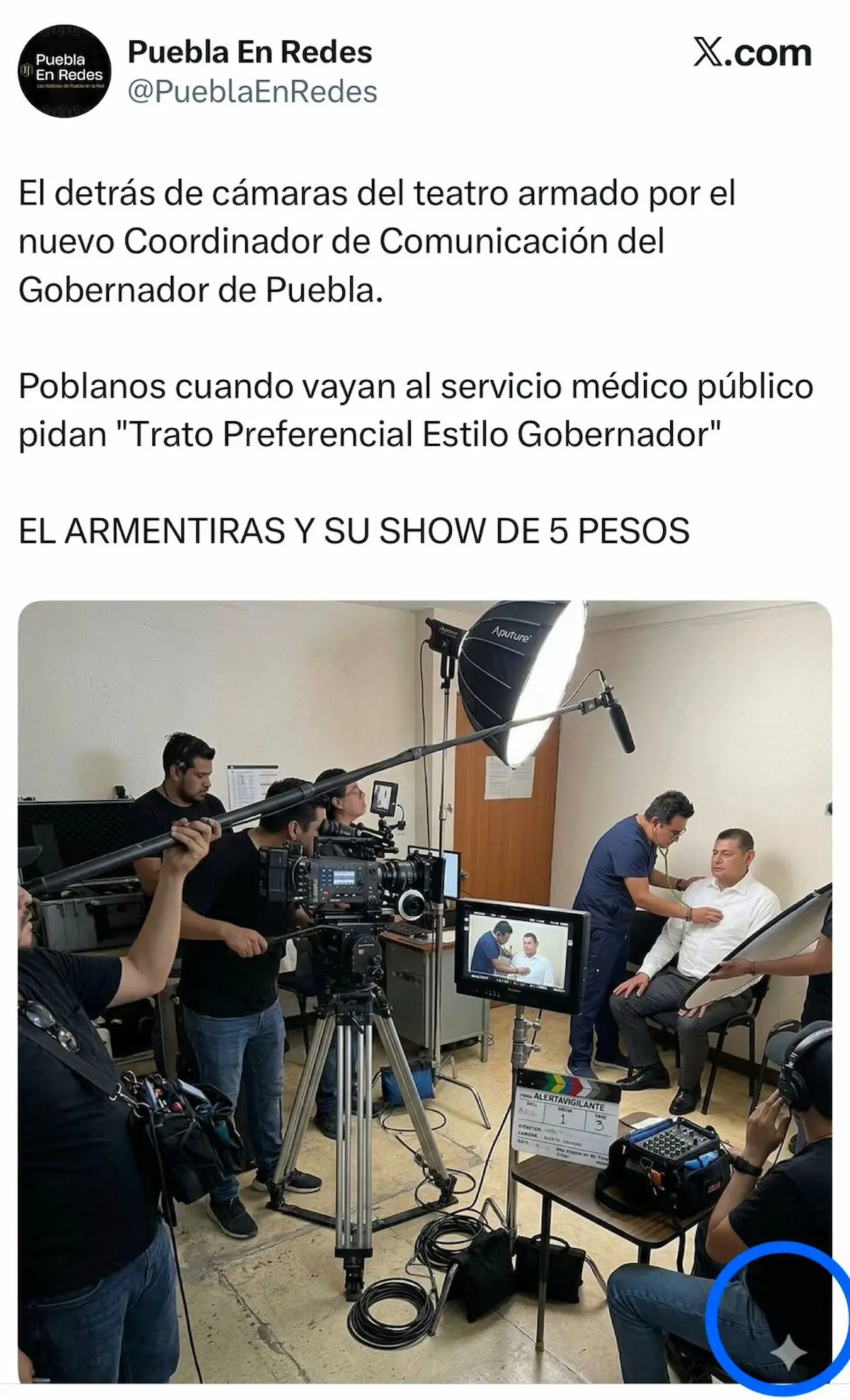 Alteran foto con IA de Armenta