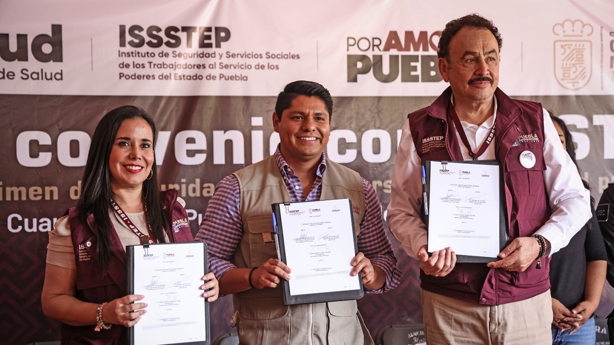Convenio histórico con el ISSSTEP dignificará a policías y sus familias