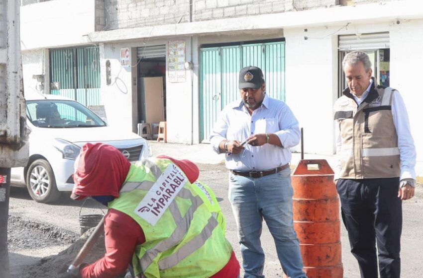 El Gobierno de Pepe Chedraui mejora las vialidades de la capital con el programa de bacheo permanente