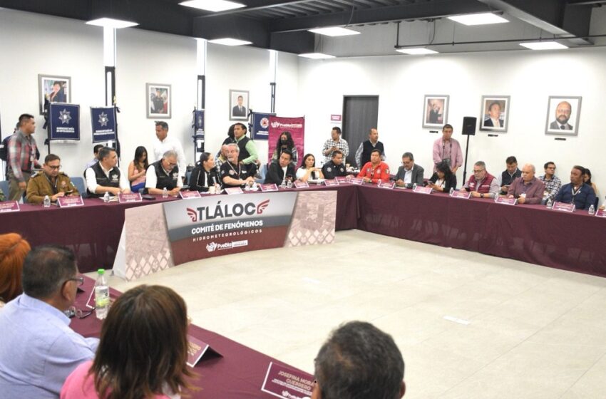  Gobierno de Pepe Chedraui fortalece estrategia preventiva ante temporada de lluvias a través del Comité Tláloc