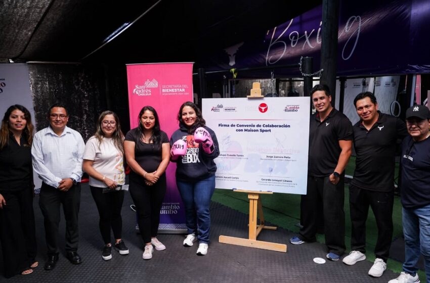  Impulsa Lupita Cuautle el deporte con firma de convenio en beneficio de la niñez y juventud