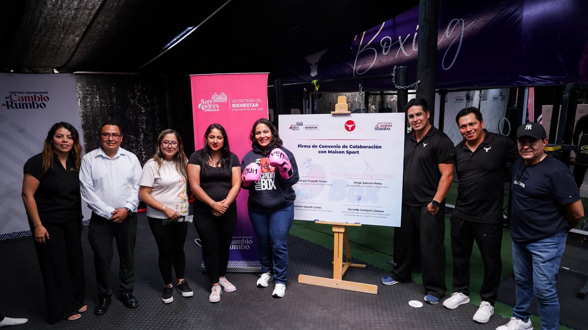 Impulsa Lupita Cuautle el deporte con firma de convenio en beneficio de la niñez y juventud