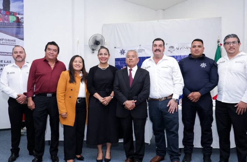  Lupita Cuautle articula esfuerzos por la seguridad municipal desde San Gregorio Atzompa