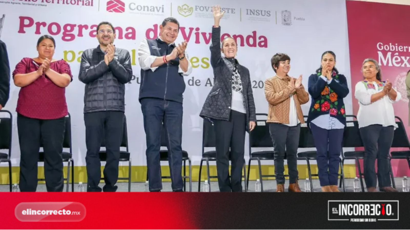 Aclara Sheinbaum a pobladores de San José Chiapa que no les quitarán sus tierras; atiende a manifestantes