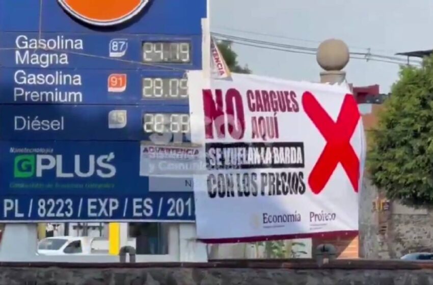  «No cargues aquí»: Profeco exhibe gasolinera Gulf en Puebla con los precios más caros del país