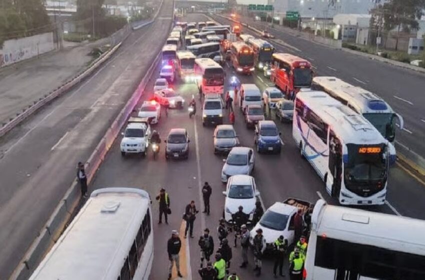  Desde las 7:00: bloqueos colapsan la México–Puebla y Arco Norte