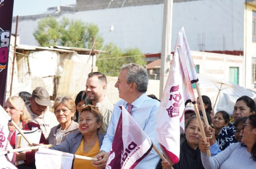  Arranca Pepe Chedraui trabajos de pavimentación en la Junta Auxiliar de San Jerónimo Caleras