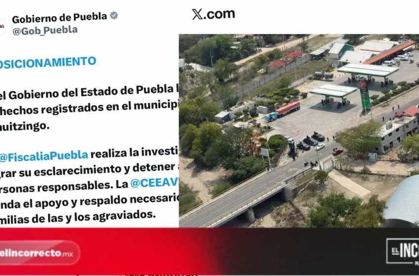  Promete gobierno de Puebla que masacre en Tehuitzingo no quedará impune
