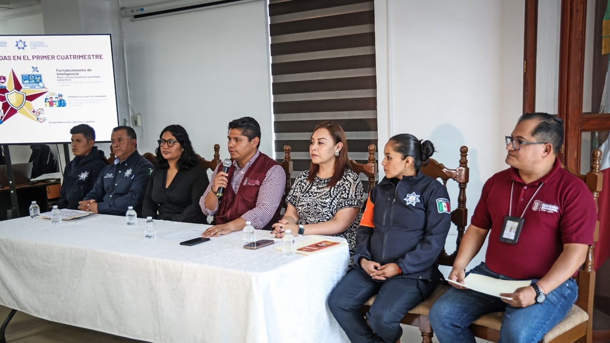 Cuautlancingo registra baja sostenida en incidencia delictiva: Abril presentó una baja del 26.4%