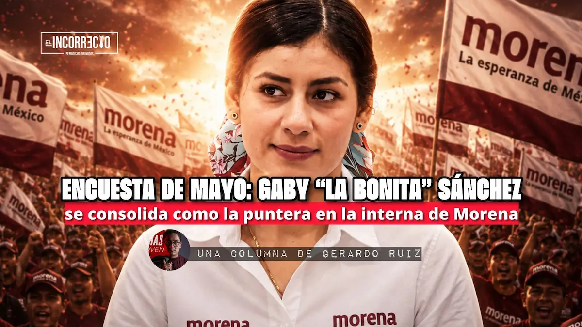 ENCUESTA DE MAYO: Gaby “La Bonita” Sánchez se consolida como la puntera en la interna de Morena
