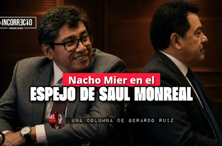  Nacho Mier en el espejo de Saul Monreal