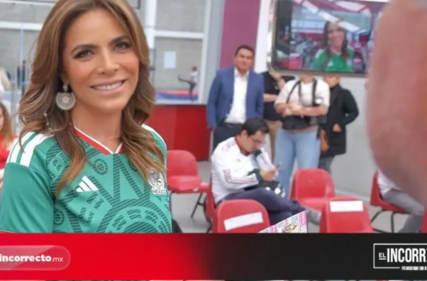  Presume Olivia Salomón el jersey de Selección Mexicana bordada por artesanos poblanas