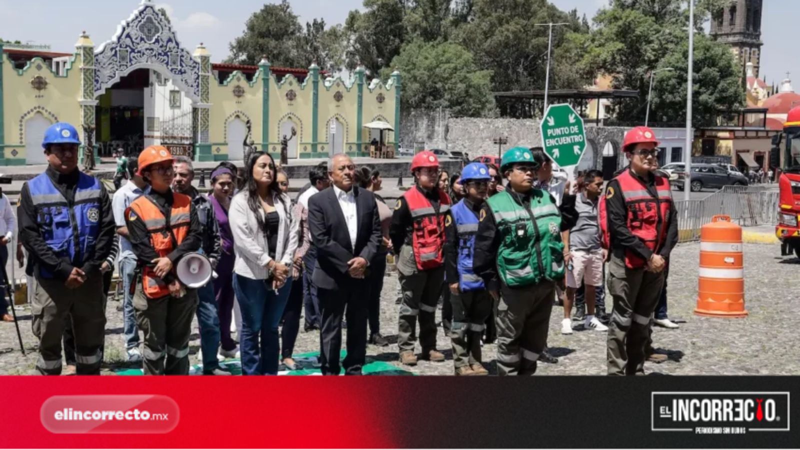 Puebla fortalece cultura de prevención con simulacro masivo