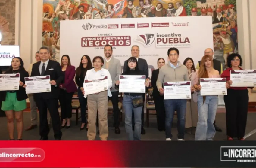  Incentiva Puebla impulsa a más de 3 mil emprendedores con trámites gratuitos