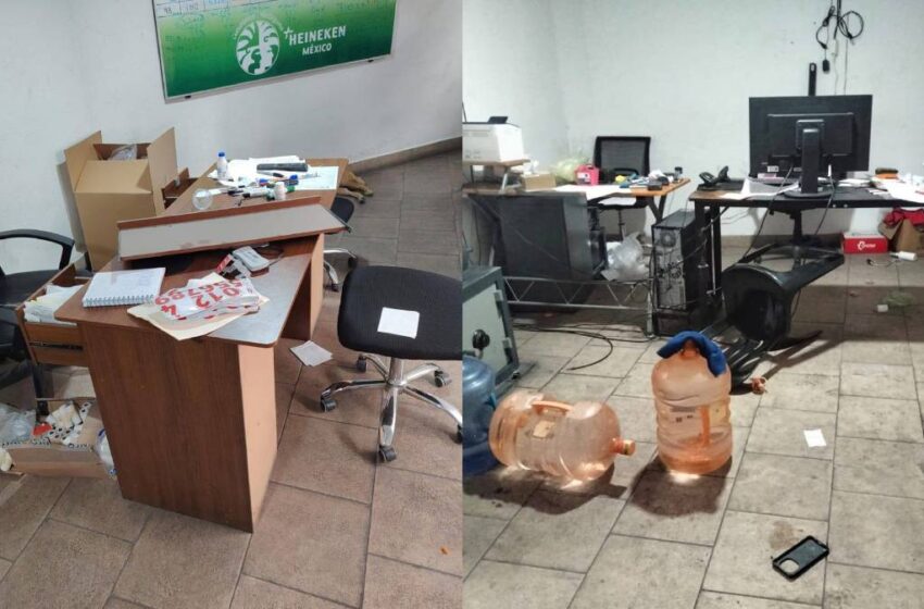  Comando armado irrumpe en bodega de Heineken en Puebla y destruye cámaras tras el robo