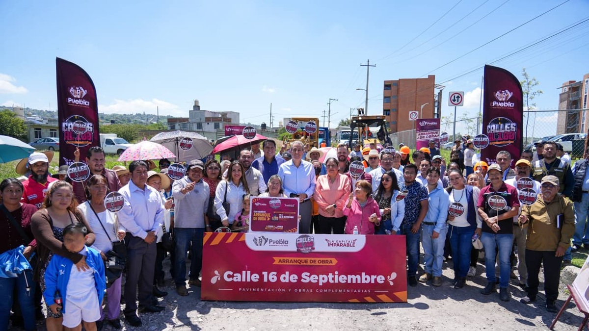 Con #CallesAl100 Pepe Chedraui impulsa trabajos de pavimentación en la Junta Auxiliar de Santo Tomás Chautla