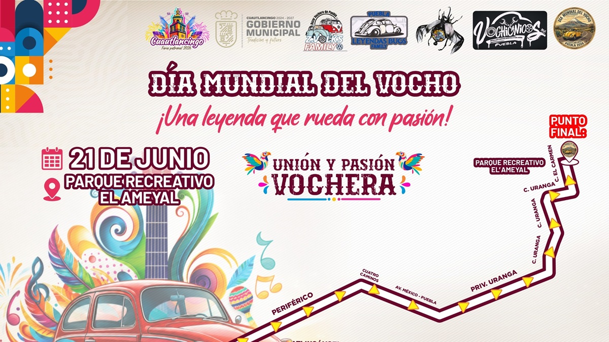 Cuautlancingo celebrará el Día Mundial del Vocho con caravana y exhibición