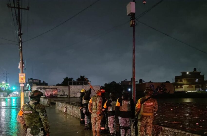  Despliega gobierno de Pepe Chedraui acciones para atender afectaciones por lluvias en la capital
