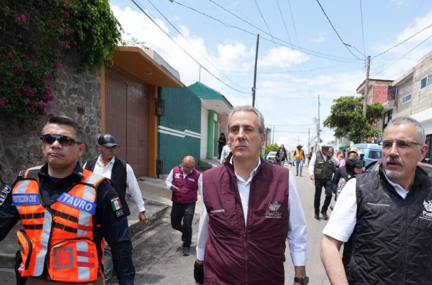  Inspecciona Pepe Chedraui labores en el vaso regulador Puente Negro, así como afectaciones en la zona