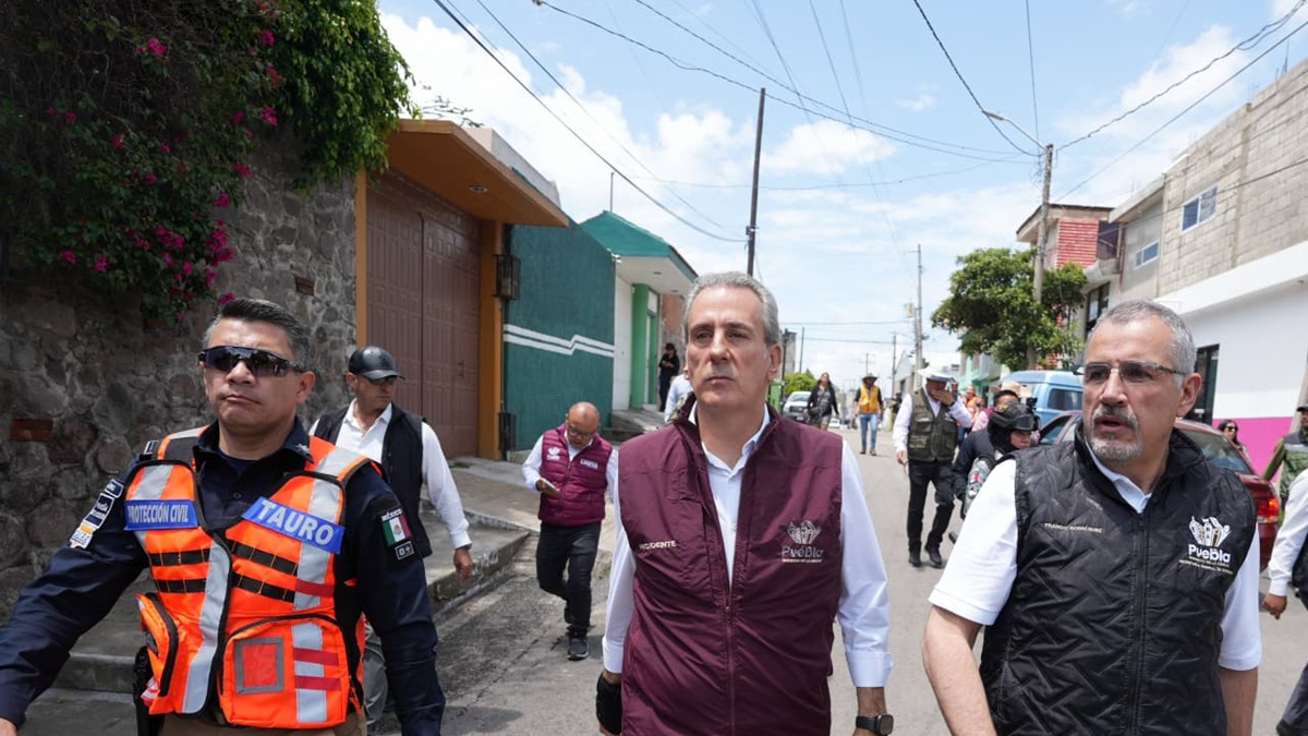Inspecciona Pepe Chedraui labores en el vaso regulador Puente Negro, así como afectaciones en la zona