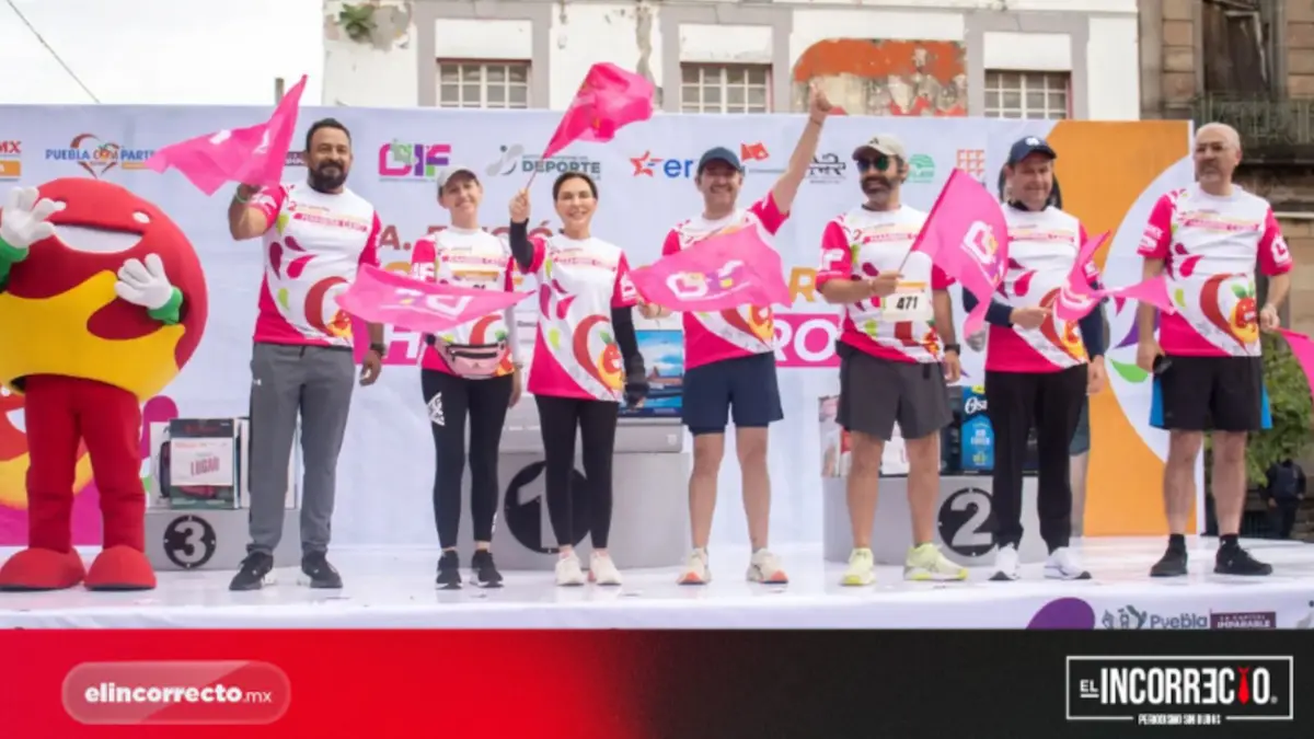 Más de mil poblanos participan en carrera y reúnen 15 toneladas de alimentos
