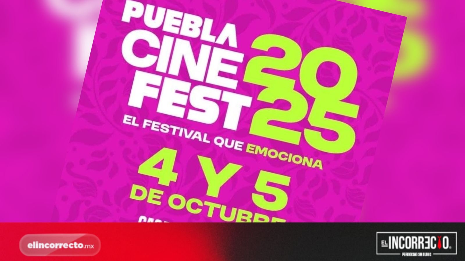 Puebla Cine Fest abre convocatoria para impulsar a nuevos talentos del séptimo arte