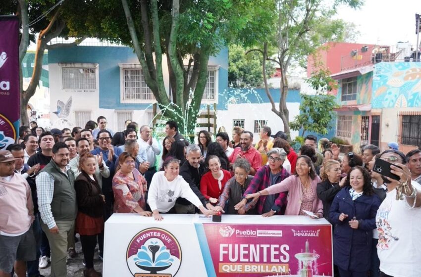  Realiza Gobierno de Pepe Chedraui mantenimiento de fuente en el Parque del Barrio de Xanenetla