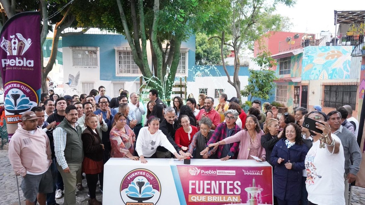 Realiza Gobierno de Pepe Chedraui mantenimiento de fuente en el Parque del Barrio de Xanenetla