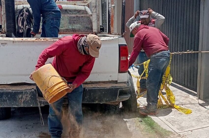  SOSAPACH atiende hundimiento en la zona centro de San Pedro Cholula