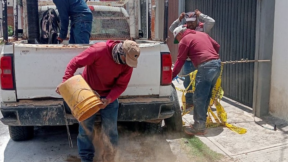 SOSAPACH atiende hundimiento en la zona centro de San Pedro Cholula