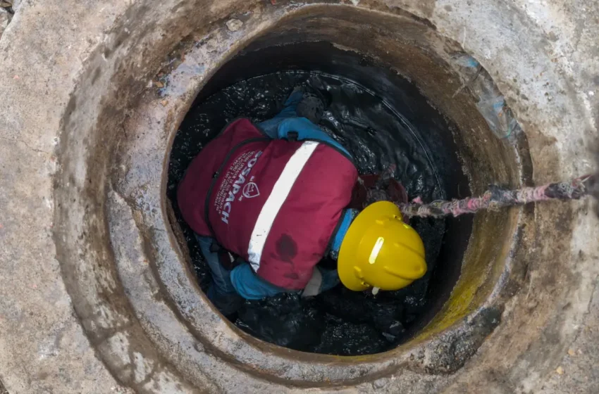  SOSAPACH atiende reporte de fuga de drenaje y refuerza acciones preventivas ante la temporada de lluvias