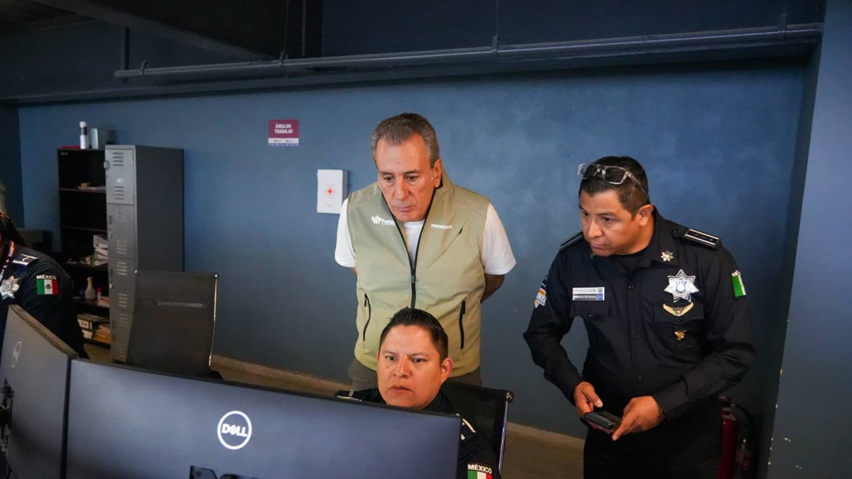 Supervisa Pepe Chedraui avances de Puebla 360 y labores de videovigilancia