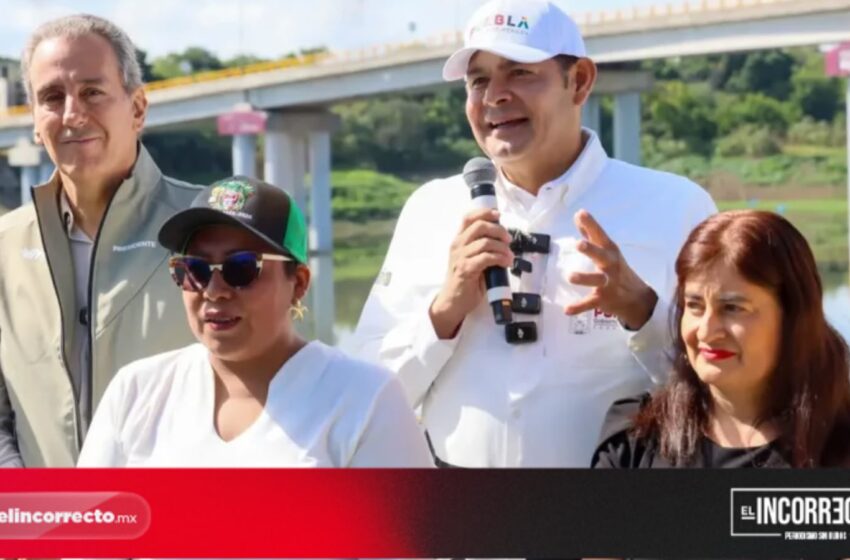  Supervisan Armenta y Chedraui avances del Puente Vehicular de la Transformación