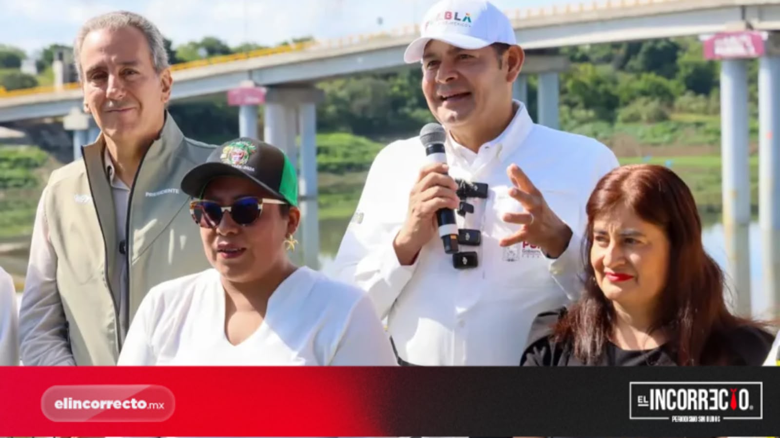Supervisan Armenta y Chedraui avances del Puente Vehicular de la Transformación