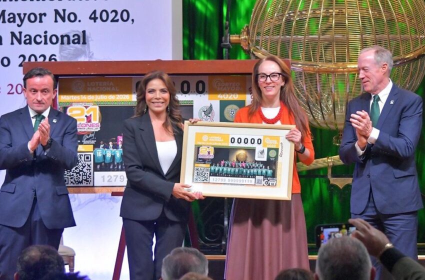  Unen Lotería Nacional y FMF historia, tradición y orgullo en billete conmemorativo dedicado a la Selección Nacional de Futbol México 2026