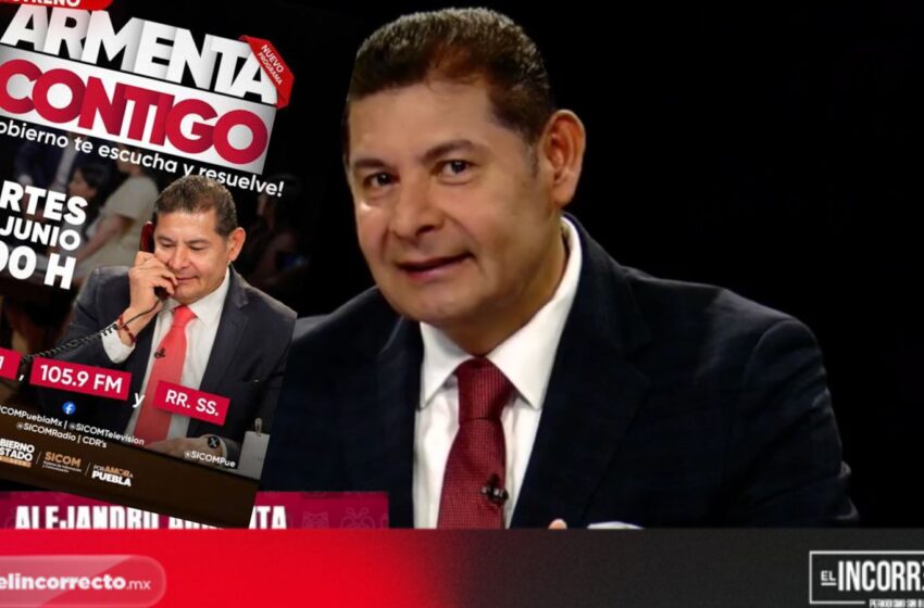  Gobernador de Puebla atiende peticiones en primer programa Armenta Conmigo