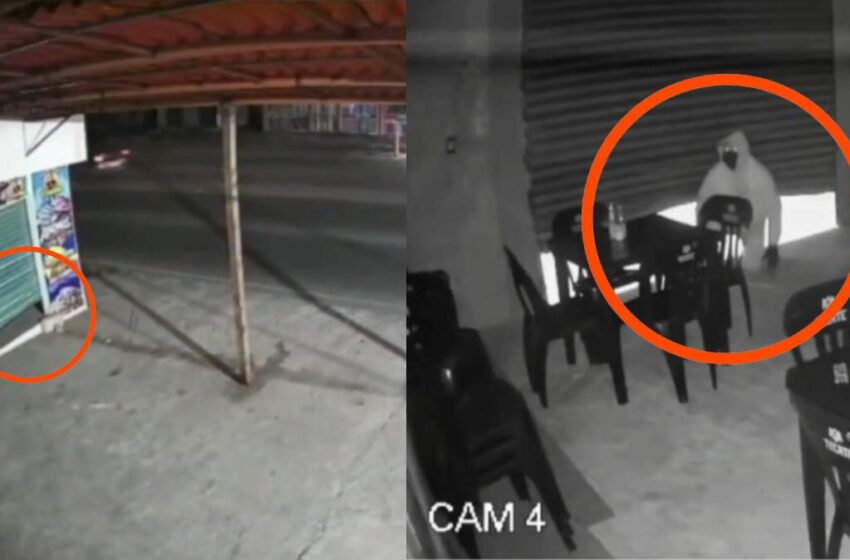  Cortinazo en marisquería de Puebla queda grabado; ladrones derriban cámara al descubrir que eran filmados