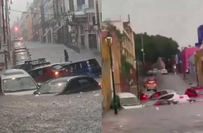  Lluvias colapsan Puebla: una persona muere, el río Atoyac se desborda y las inundaciones paralizan la ciudad