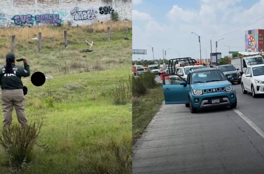  Mujer abandona Suzuki en Periférico de Puebla tras crisis nerviosa