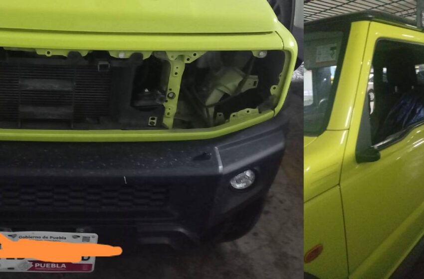  Roban autopartes de una Suzuki Jimny en Sonata; Fiscalía de Puebla ya investiga el caso
