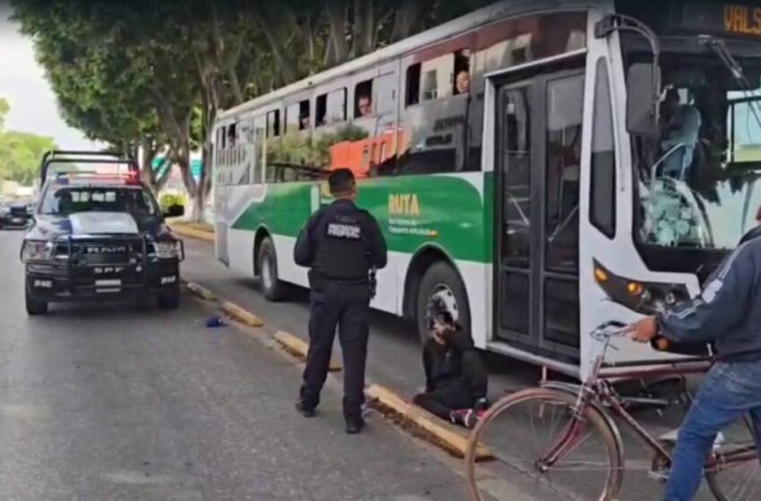  Unidad RUTA atropella a menor en bicicleta sobre carril confinado en Puebla