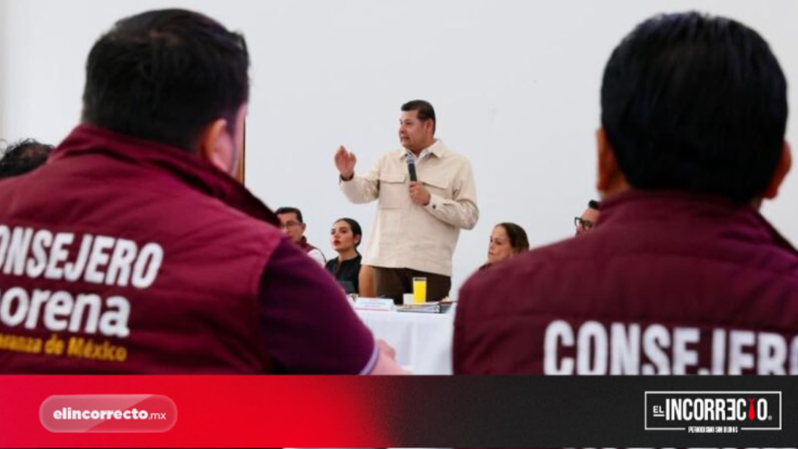 Armenta rinde cuentas a consejeros de Morena