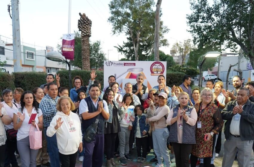  Con Puebla Brilla, Gobierno de Pepe Chedraui moderniza al 100 por ciento el alumbrado público en la colonia Reforma