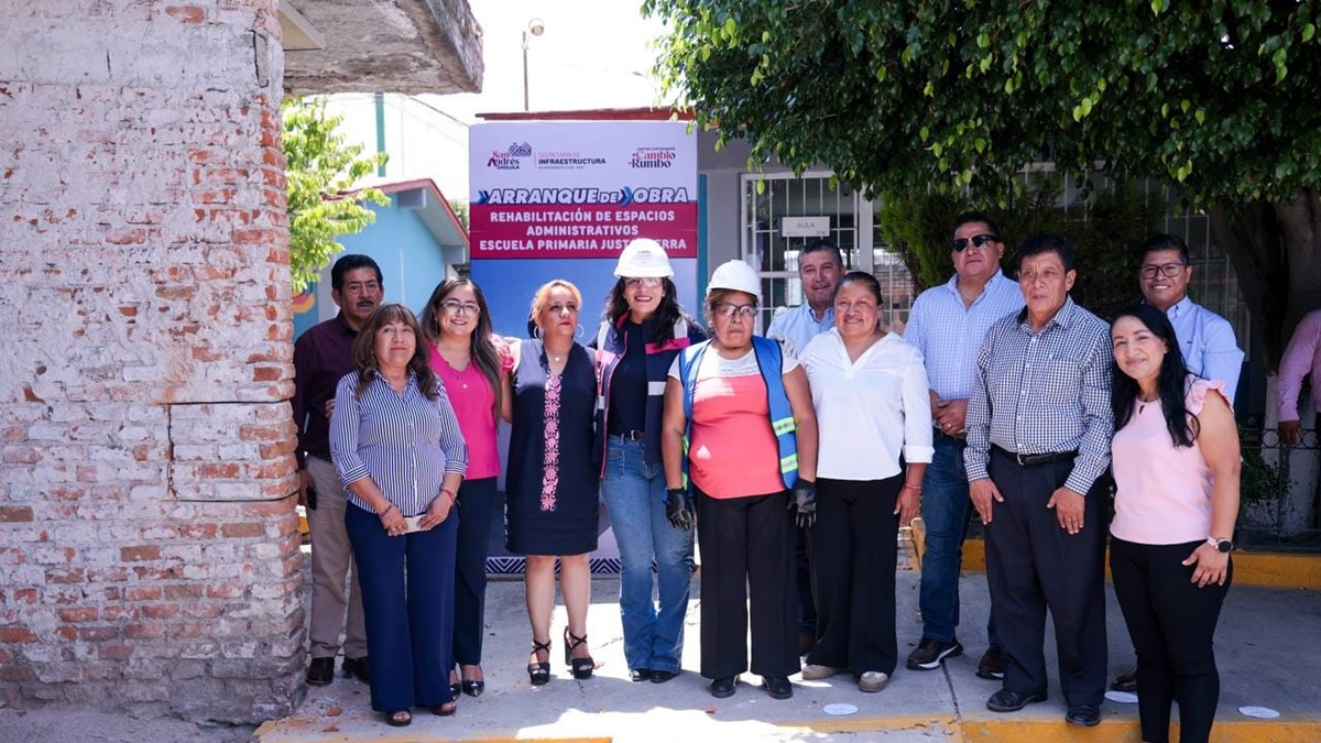 Continúa Lupita Cuautle fortaleciendo la infraestructura educativa en San Andrés Cholula
