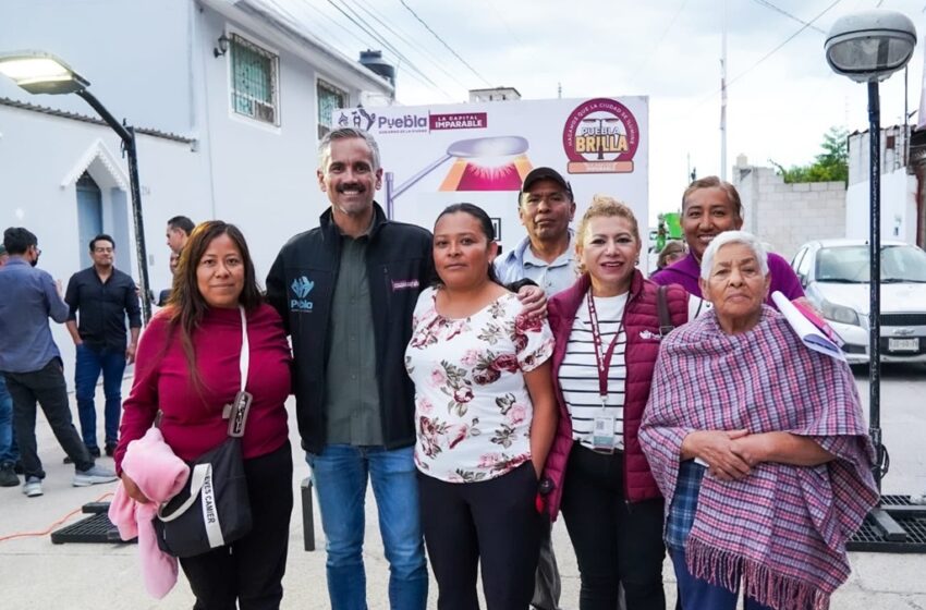  Entrega Gobierno de Pepe Chedraui 540 luminarias LED en Totimehuacán y Barrio San Juan